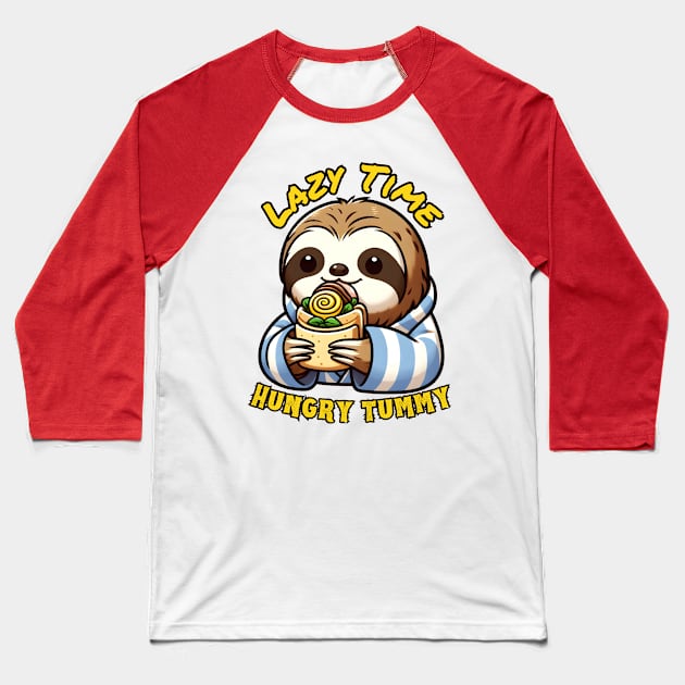 BLT lazy sloth Baseball T-Shirt by Japanese Fever